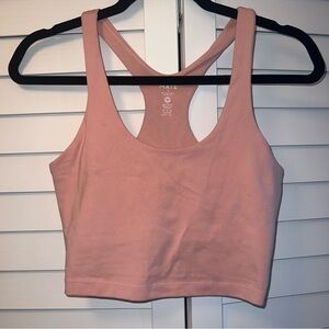 MATE Organic Stretch Racer Tank - Blossom Pink